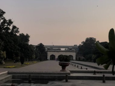 beautiful evening, the sunset at the park, Shalimar gardens lahore pakistan , birds flying