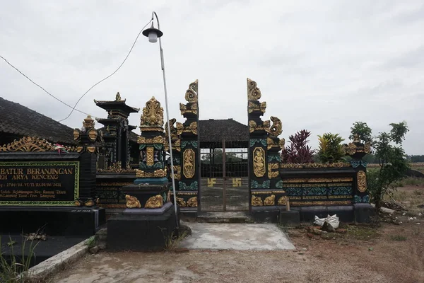 Lampung, 23 December 2022 - Balinese temple in Lampung (Sumatera Island), Indonesia