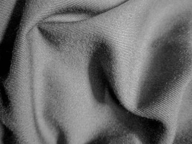 Kırışık kumaş tabakalarının yakın görüntüsü