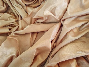 kahverengi ipek kumaş arkaplan dokusu, soyut lüks tekstil arkaplanı, kumaş bezi