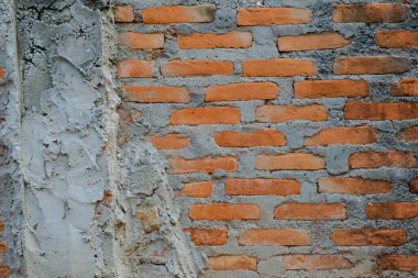 Soyut doku arkaplanı için kırmızı tuğla duvar