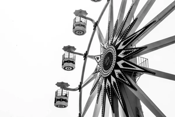 Photograph Ferris Wheel Ride Located Sunset Park Libertad Salvador Built — Stock Photo, Image