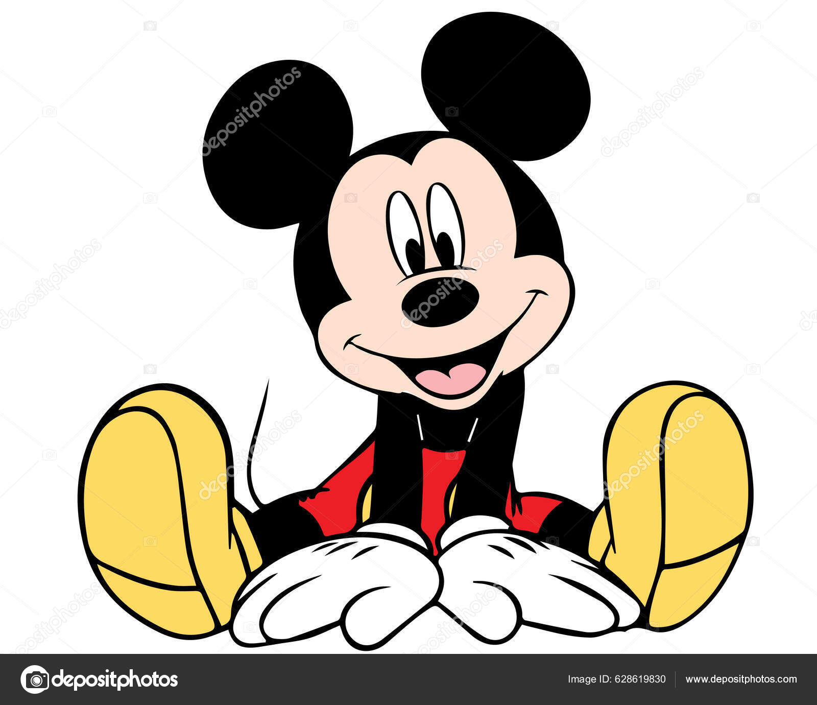 Mickey Mouse Cartoon Character Stock Illustration by ??SASASRI 628619830