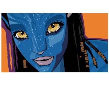 Avatar film vektörü James Cameron Vektörü