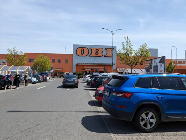 Plzen República Checa Mayo 2023 Obi Hobby Hypermarket Building Shopping — Foto de Stock
