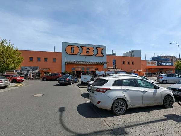 Plzen República Checa Mayo 2023 Obi Hobby Hypermarket Building Shopping — Foto de Stock