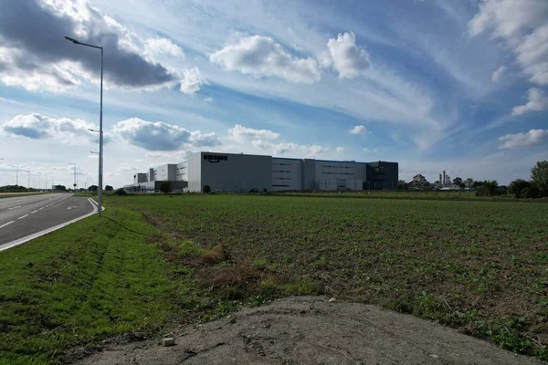 Kojetin República Checa Septiembre 2022 Nuevo Centro Distribución Amazon Warehouse — Foto de Stock