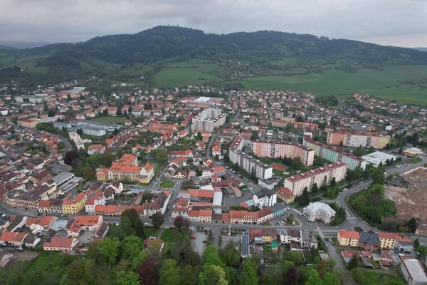 Susice Historical Town Aerial Panorama Landscape View Sumava Region Czech — Stock Photo, Image