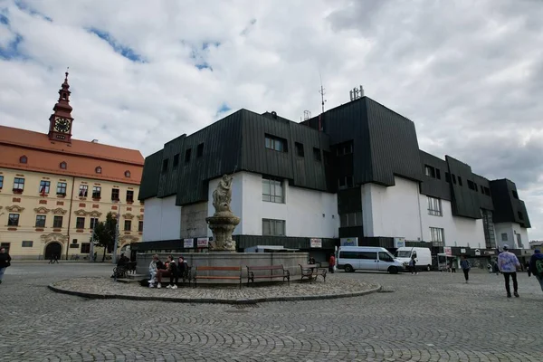 Jihlava République Tchèque Septembre 2022 Hôtels Familiaux Centre Ville Historique — Photo