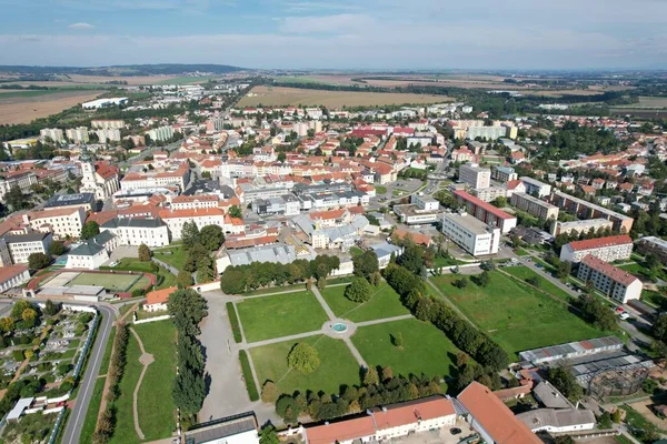 Miasto Vyskov Regionie Południowomorawskim Republiki Czeskiej Europa Historyczne Centrum Miasta — Zdjęcie stockowe