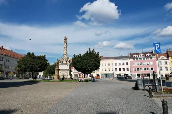 Vyskov 유럽의 모라비아 지역에 마을로 역사적 중심은 보존되어 있으며 기념물 — 스톡 사진