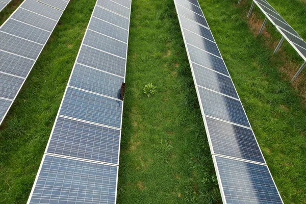 2022 Energía Solar Moderna Paneles Fotovoltaicos Energía Verde Producción Electricidad — Foto de Stock