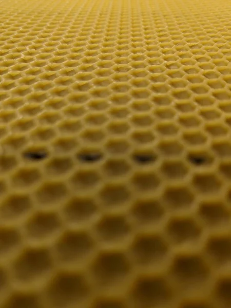 Abstracte Achtergrond Textuur Achtergrond Van Gele Honingkam Bijenteelt — Stockfoto