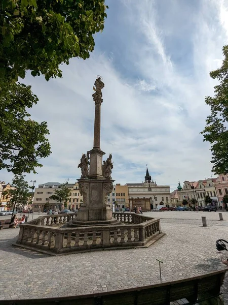 Havlickuv Brod Czech Republic July 2022 Historic Old Town Square — стокове фото