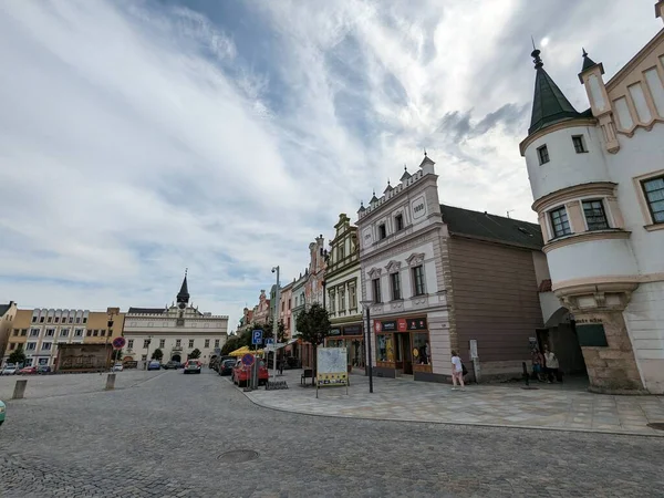 Havlickuv Brod Τσεχία Ιουλίου 2022 Ιστορική Πλατεία Της Παλιάς Πόλης — Φωτογραφία Αρχείου