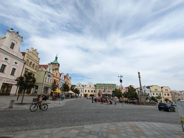 Havlickuv Brod Czech Republic July 2022 Historical Old Town Square — Stock Photo, Image