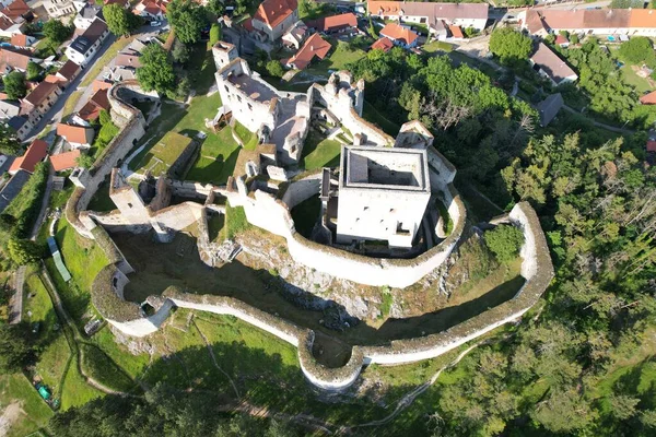 Rabínský Historický Středověký Hrad Česká Republika Pohled Panorama Evropy — Stock fotografie