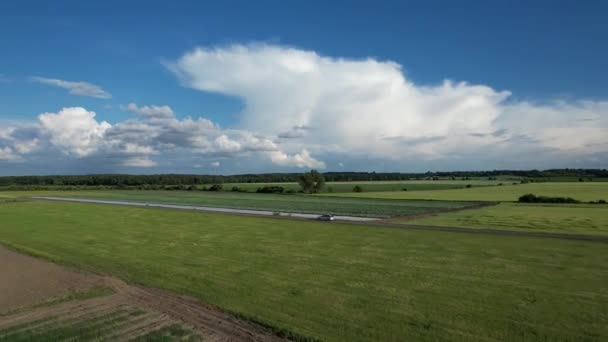 Sécheresse Europe Systèmes Irrigation Par Gicleurs Eau Champ Agricole Avec — Video