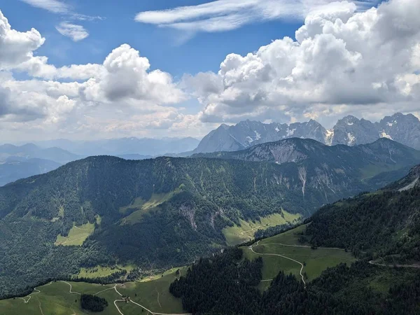 Kirchdorf Tirol Kirchdorf Unterberghorn Πανόραμα Τοπίο Θέα Από Τους Λόφους — Φωτογραφία Αρχείου