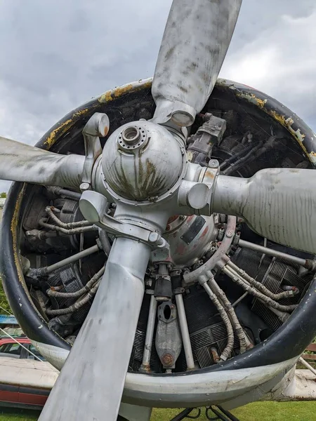 Antonov Egy Szovjet Tömeggyártású Egymotoros Kétmotoros Segédprogram Vagy Mezőgazdasági Repülőgép — Stock Fotó