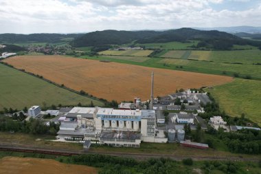 Velke Hydcice, Çek Cumhuriyeti - 12 Haziran 2023: HASIT şirketi ve taş ocağı kireç taşları ve sıva fabrikaları, Çek Cumhuriyeti Avrupa, HASIT umavpenice a omtkrny, s.r.O. HASIT umavpenice a omtkrny, S.r.o. 