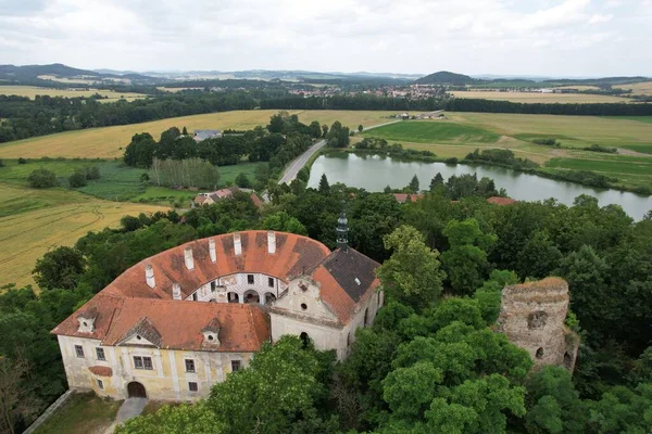 Strakonice Tschechische Republik Juli 2023 Schloss Strahl Schloss Strela Zamek — Stockfoto