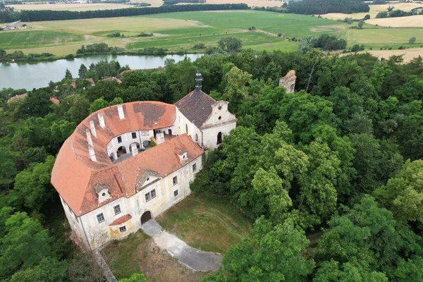 Strakonice Cseh Köztársaság Július 2023 Schloss Strahl Castle Strela Zamek — Stock Fotó