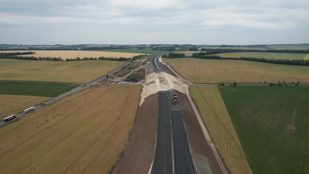 Autostrada Jest Autostradą Północny Zachód Pragi Chomutov Granicy Niemcami Budowa — Wideo stockowe