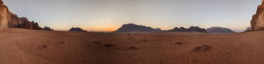 Wadi Rum Desert, Jordan. The red desert and Jabal Al Qattar mountain.Where some famous movies where shot,Star Wars,Lawrence of Arabia.