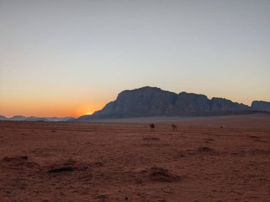 Wadi Rum Desert, Jordan. The red desert and Jabal Al Qattar mountain.Where some famous movies where shot,Star Wars,Lawrence of Arabia.