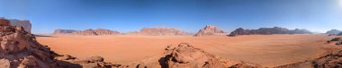 Wadi Rum Desert, Jordan. The red desert and Jabal Al Qattar mountain.Where some famous movies where shot,Star Wars,Lawrence of Arabia.
