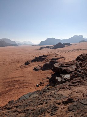 Wadi Rum Desert, Jordan. The red desert and Jabal Al Qattar mountain.Where some famous movies where shot,Star Wars,Lawrence of Arabia.