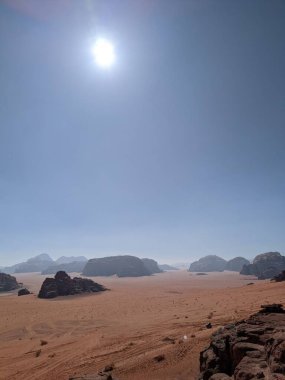 Wadi Rum Desert, Jordan. The red desert and Jabal Al Qattar mountain.Where some famous movies where shot,Star Wars,Lawrence of Arabia.