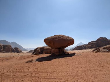 Wadi Rum Desert, Jordan. The red desert and Jabal Al Qattar mountain.Where some famous movies where shot,Star Wars,Lawrence of Arabia.