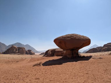 Wadi Rum Desert, Jordan. The red desert and Jabal Al Qattar mountain.Where some famous movies where shot,Star Wars,Lawrence of Arabia.