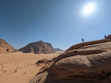 Wadi Rum Desert, Jordan. The red desert and Jabal Al Qattar mountain.Where some famous movies where shot,Star Wars,Lawrence of Arabia.