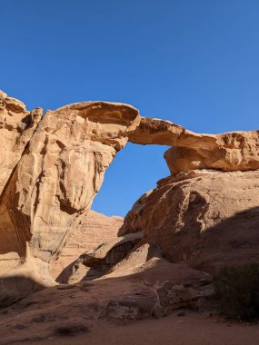 Wadi Rum Desert, Jordan. The red desert and Jabal Al Qattar mountain.Where some famous movies where shot,Star Wars,Lawrence of Arabia.
