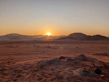 Wadi Rum Desert, Jordan. The red desert and Jabal Al Qattar mountain.Where some famous movies where shot,Star Wars,Lawrence of Arabia.