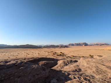 Wadi Rum Desert, Jordan. The red desert and Jabal Al Qattar mountain.Where some famous movies where shot,Star Wars,Lawrence of Arabia.