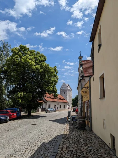 Tabor Historiska Centrum Med Gamla Torget Södra Böhmen Tjeckien Europa — Stockfoto