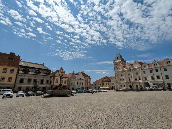 Tabor Historyczne Centrum Miasta Rynku Starego Miasta Południowej Czechach Czechy — Zdjęcie stockowe