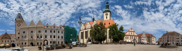 Historisch Centrum Van Tabor Met Oud Stadsplein Zuid Bohemen Tsjechië — Stockfoto