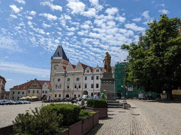 Исторический Центр Города Табор Старой Городской Площадью Южной Богемии Чешская — стоковое фото