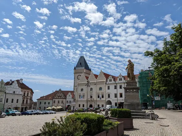 Tabor Centro Histórico Cidade Com Praça Cidade Velha Sul Boêmia — Fotografia de Stock