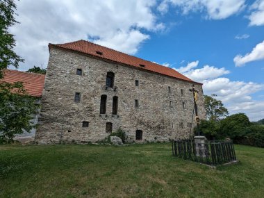 Volyne, Çek Cumhuriyeti-18 Temmuz 2023: Volyne Town salon tarihi şehir merkezi ve eski kasaba meydanı manzarası, Çek Cumhuriyeti, Avrupa