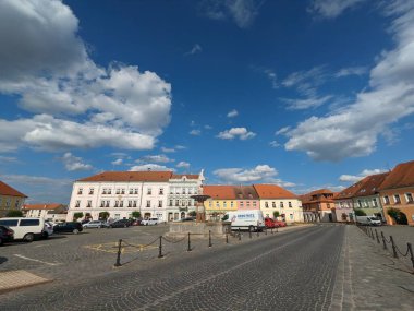 Vodnany, Çek Cumhuriyeti - Tarihi şehir merkezi ve eski kasaba meydanı manzarası, Çek Cumhuriyeti, Avrupa