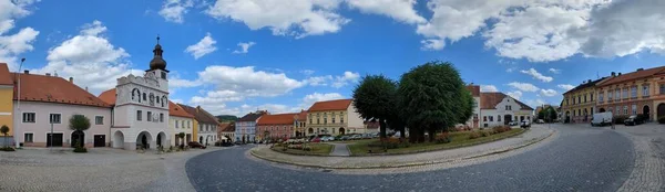 Volyne Tsjechië Juli 2023 Volyne Historisch Stadhuis Met Uitzicht Het — Stockfoto