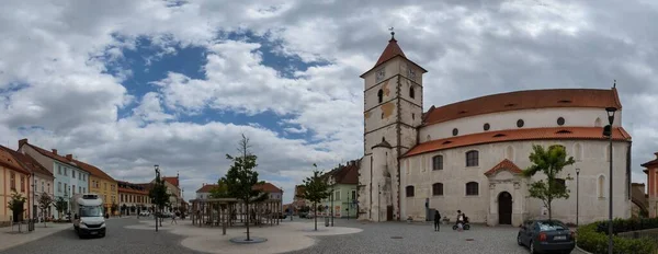 Horazdovice Tschechische Republik Juli 2023 Horazdovice Stadtzentrum Rathaus Panoramablick Und — Stockfoto