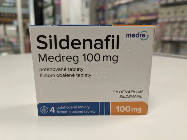 stock image Sildenafil generics drug from different producers, originally produced by Pfizer under brand name Viagra-used mostly as an erectile dysfunction drug