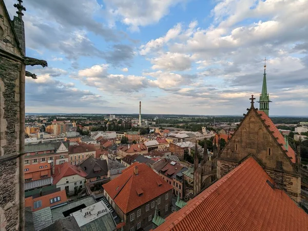 Kolín Česká Republika Července 2023 Historické Centrum Města Kolín Katedrála — Stock fotografie